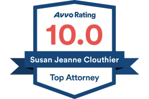 Avvo Rating 10 / Susan Jeanne Clouthier / Top Attorney - Badge
